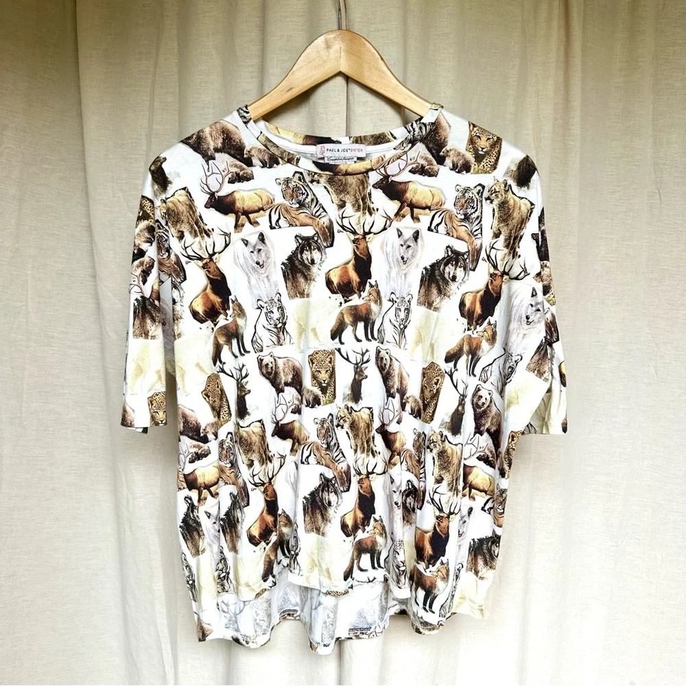 PAUL & JOE | Forest Animal Tee (size M) - Picture 1 of 3